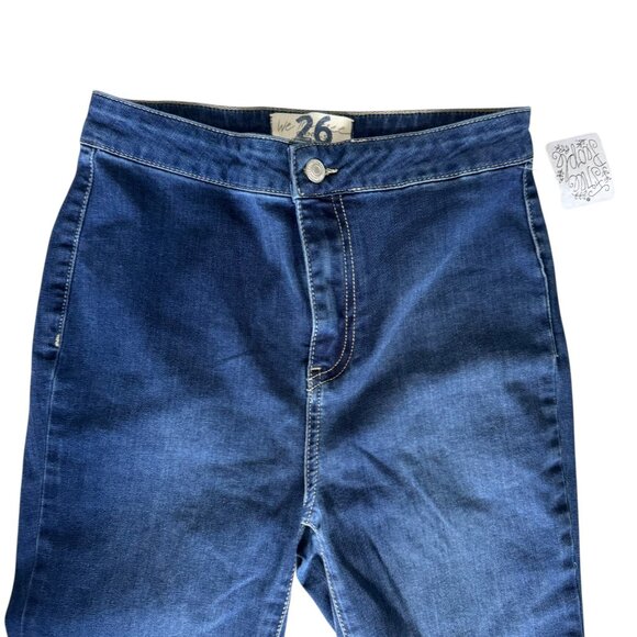 Free People We The Free Just Float On Flare Jeans Blue Size 26 NWT Bell Bottom - Picture 5 of 11